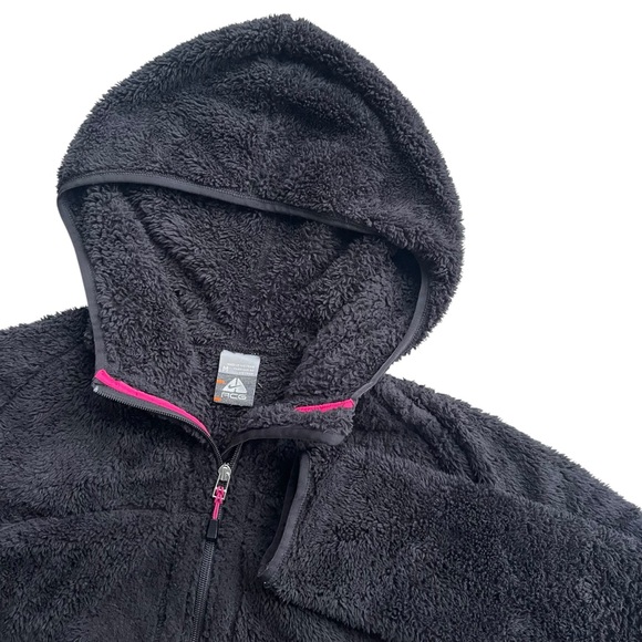 Nike ACG Jackets & Blazers - Nike ACG Women’s M Black High Pile Fleece Sherpa Full Zip Hooded Jacket ACGW1194